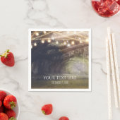 Robuuste Bossen met gekantelde woud en gevechtsbru Servetten (Insitu)