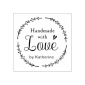 Robuuste botanische, smaakvolle handheld met liefd rubberstempel (Afrduk)