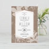 Robuuste bruine bladeren, herfst, Herfst Kaart (Staand voorkant)