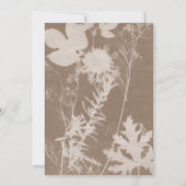 Robuuste bruine bladeren, herfst, Herfst Kaart (Achterkant)