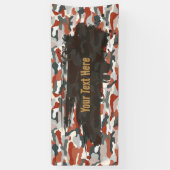Robuuste Bruine Camouflage Lange Spandoek (Verticaal)
