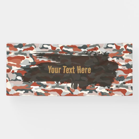 Robuuste Bruine Camouflage Lange Spandoek (Horizontaal)