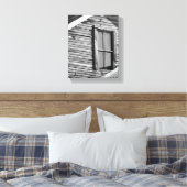 Robuuste buitenkant met venster canvas afdruk (Insitu (Slaapkamer))