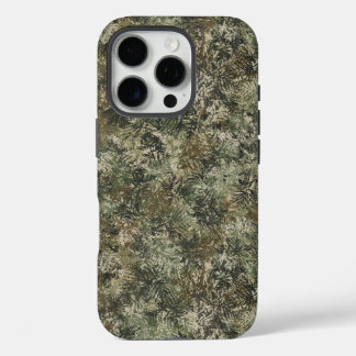 Robuuste camouflage verlaat telefoonhoesje iPhone 16 pro hoesje
