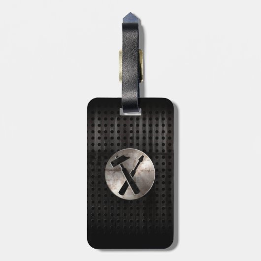 Robuuste Carpenter Tools Bagagelabel (Achterkant verticaal)