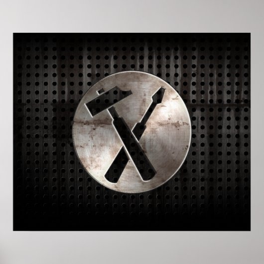 Robuuste Carpenter Tools Poster (Voorkant)