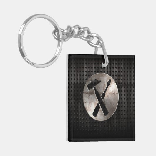 Robuuste Carpenter Tools Sleutelhanger (Voorkant Links)