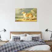 Robuuste collie, 1809 (olie aan boord) canvas afdruk (Insitu (Slaapkamer))