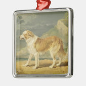 Robuuste collie, 1809 (olie aan boord) metalen ornament (Links)