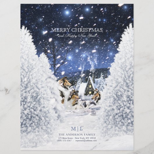 Robuuste collies en Lamb, kerstcadeautjes - Verwer (Achterkant)