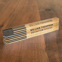 Robuuste correctiemaker Thin Grey Line Wood