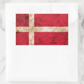 Robuuste Deense vlag Rechthoekige Sticker (Tas)