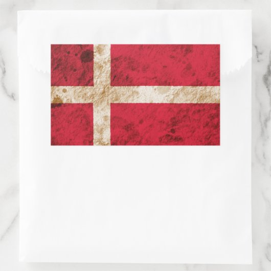 Robuuste Deense vlag Rechthoekige Sticker (Tas)