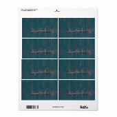 Robuuste deursluiting op groene deur etiket (Full Sheet)
