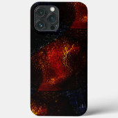 Robuuste digitale rode textuur met donkerste curve Case-Mate iPhone case (Achterkant)