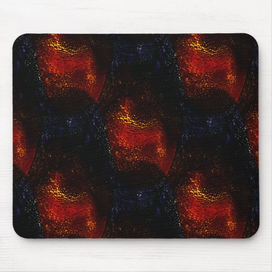 Robuuste digitale rode textuur met donkerste curve muismat (Voorkant)