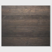 Robuuste, donkerbruine HOUT KIJKtextuur Cadeaupapier (Vlak)