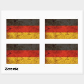 Robuuste Duitse vlag Rechthoekige Sticker (Vel)
