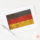 Robuuste Duitse vlag Rechthoekige Sticker (Envelop)