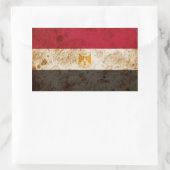 Robuuste Egyptische vlag Rechthoekige Sticker (Tas)