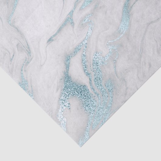 Robuuste eideblauw en wit gemarmerd weefselpapier tissuepapier (Detail)