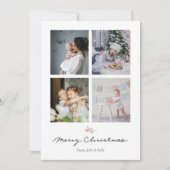 Robuuste en minimalistische kerstfeestkaart feestdagenkaart (Voorkant)