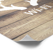 Robuuste Farmhouse Deer Antlers zijn onze gastWiFi Poster (Hoek)