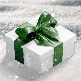 Robuuste feestelijke groene kleur #325513 satijnen lint