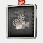 Robuuste filmcamera metalen ornament (Links)