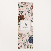 Robuuste floral en antlers marvy burgundy roze yogamat (Voorkant)