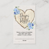 Robuuste florale hartjongetjes, luierlofkaarten informatiekaartje (Voorkant)