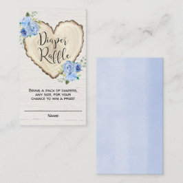 Robuuste florale hartjongetjes, luierlofkaarten informatiekaartje