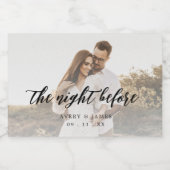 Robuuste foto 's nachts voor kalligrafie sparkling wijnetiket (Enkel label)