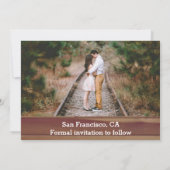 Robuuste fotocollage slaat de datumkaart op kaart (Achterkant)