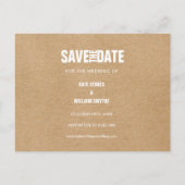 Robuuste foto's uit de kindertijd sparen de datum aankondigingskaart (Achterkant)