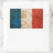 Robuuste Franse vlag Rechthoekige Sticker (Tas)