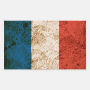 Robuuste Franse vlag Rechthoekige Sticker