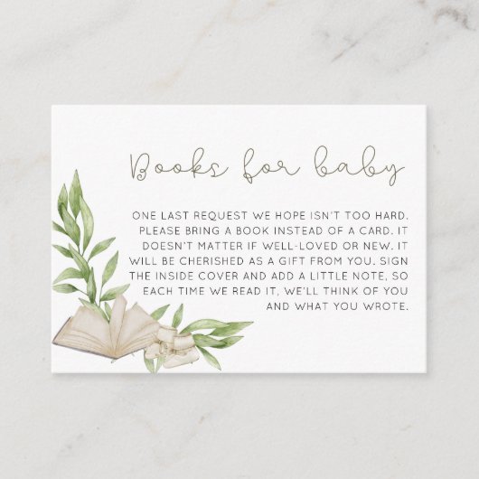 Robuuste genderneutrale boeken voor Baby Informatiekaartje (Voorkant)