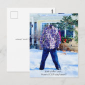 Robuuste, gewoon invriesbare pants-outfit briefkaart (Voorkant / Achterkant)