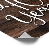 Robuuste grafische CHEERS TOT 40 JAAR afdrukken Poster (Hoek)