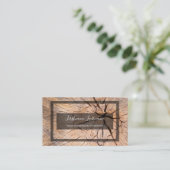 Robuuste grijze rechthoek met structuur van de boo visitekaartje (Staand voorkant)