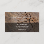 Robuuste grijze rechthoek met structuur van de boo visitekaartje (Achterkant)