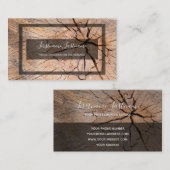 Robuuste grijze rechthoek met structuur van de boo visitekaartje (Voorkant / Achterkant)