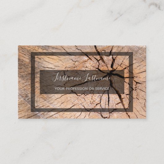 Robuuste grijze rechthoek met structuur van de boo visitekaartje (Voorkant)