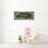 Robuuste groene camouflage lange spandoek (Insitu)