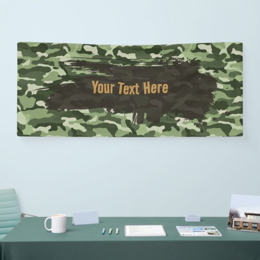 Robuuste groene camouflage lange spandoek (Beurs)