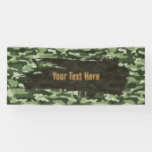Robuuste groene camouflage lange spandoek (Horizontaal)