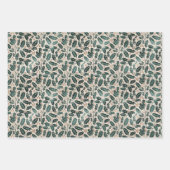 Robuuste groene en Tan-kerstpatronen Inpakpapier Vel (Voorkant 2)