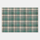 Robuuste groene en Tan-kerstpatronen Inpakpapier Vel (Voorkant)