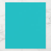 Robuuste, heldere, heldere kleurturkooi wijn etiket (Enkel label)